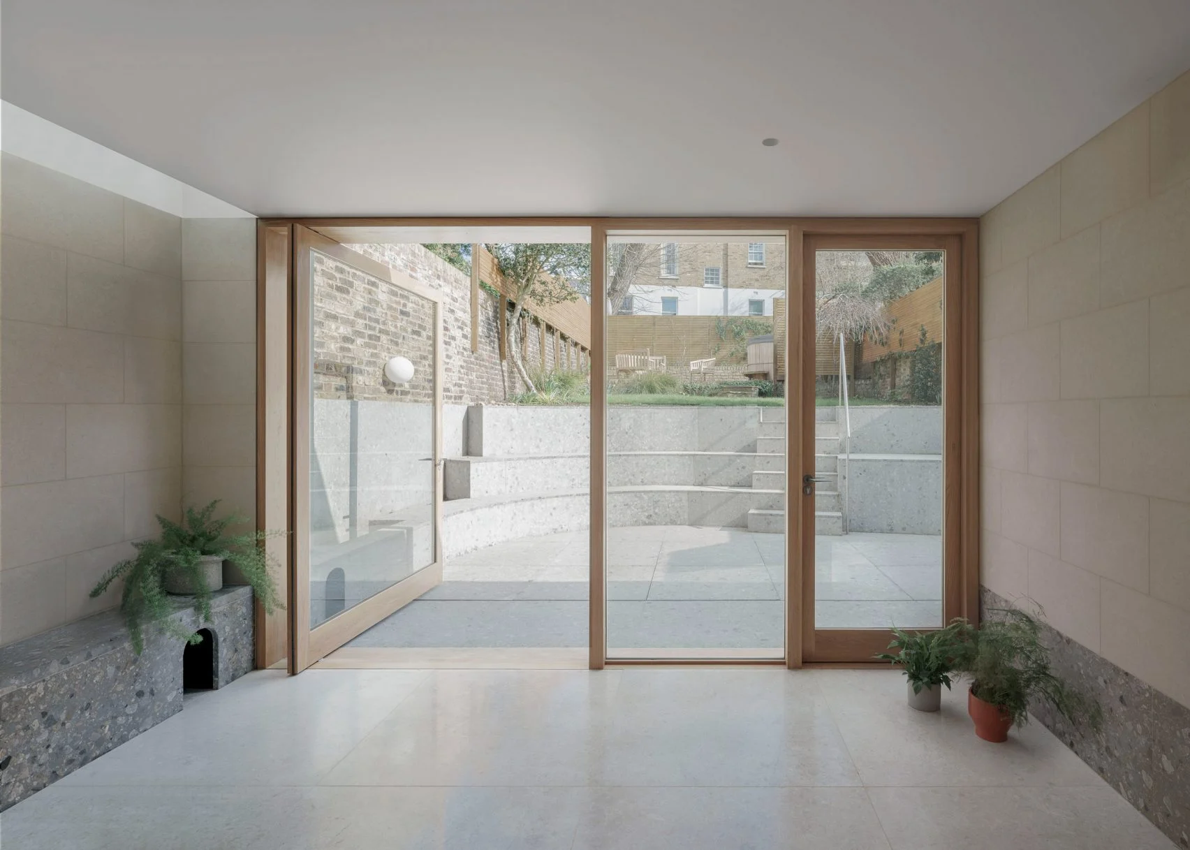 modern extension looking out to garden 