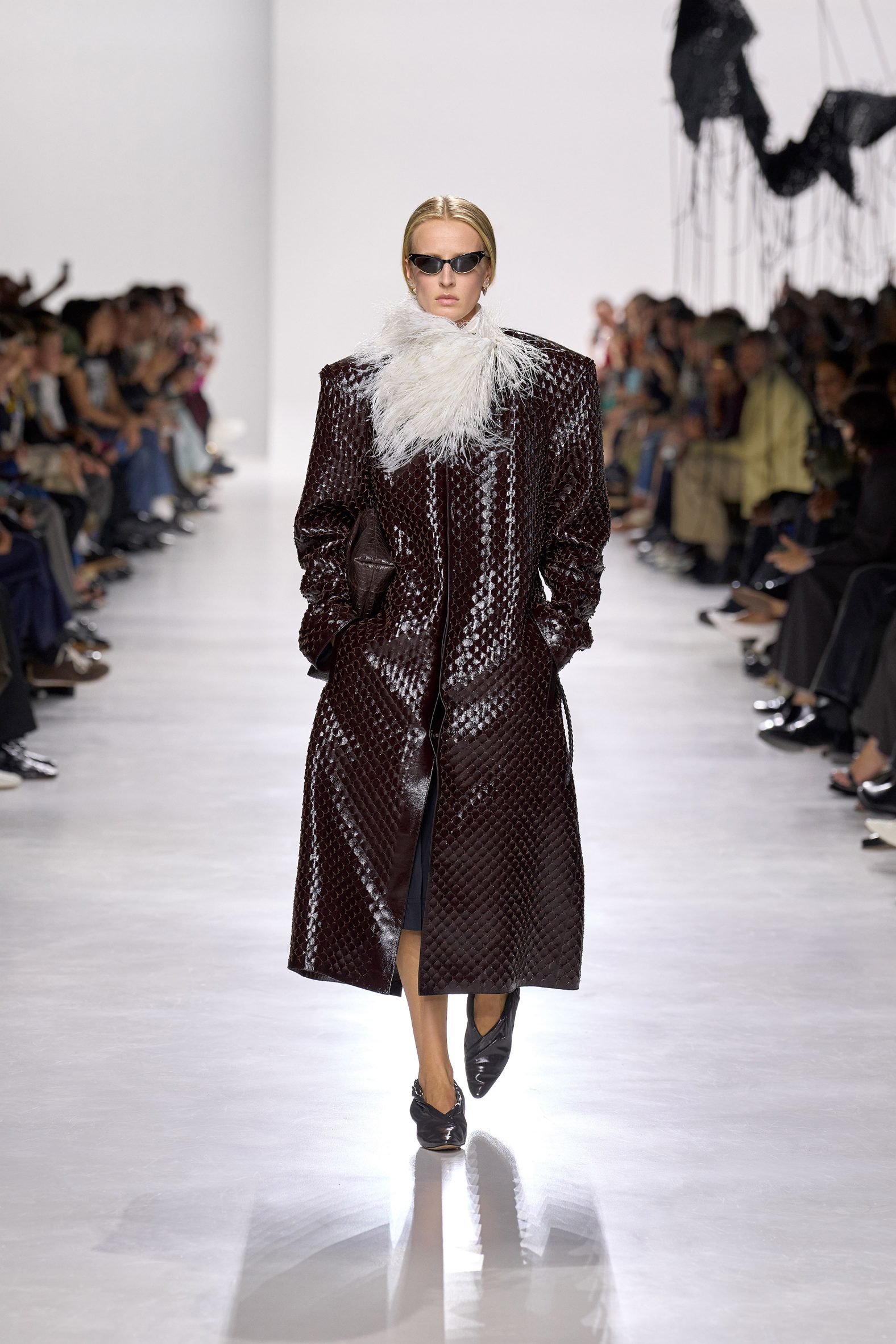 Bottega Veneta leather coats