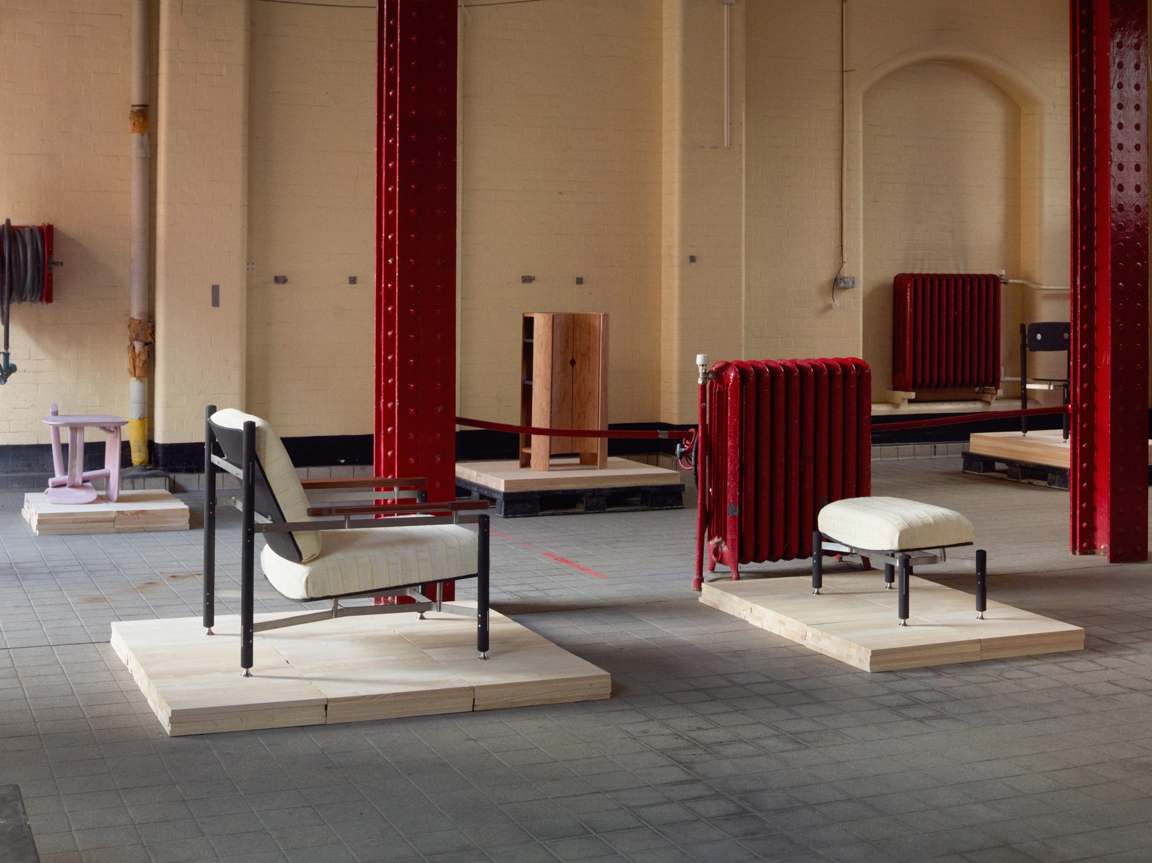 Joe Armitage furniture from Max Radford Gallery x Ercol's Grain Pile exhibition at London Design Festival 2025