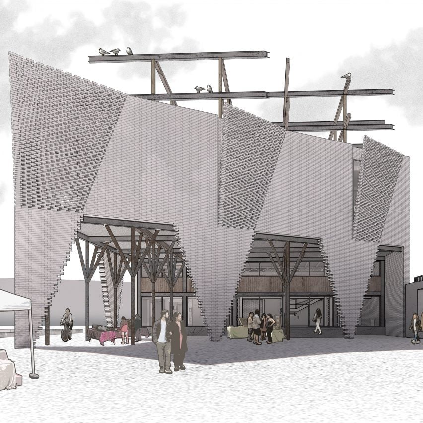 Render of Raymond Lapiejko's reimagined Hoosac Stores warehouse
