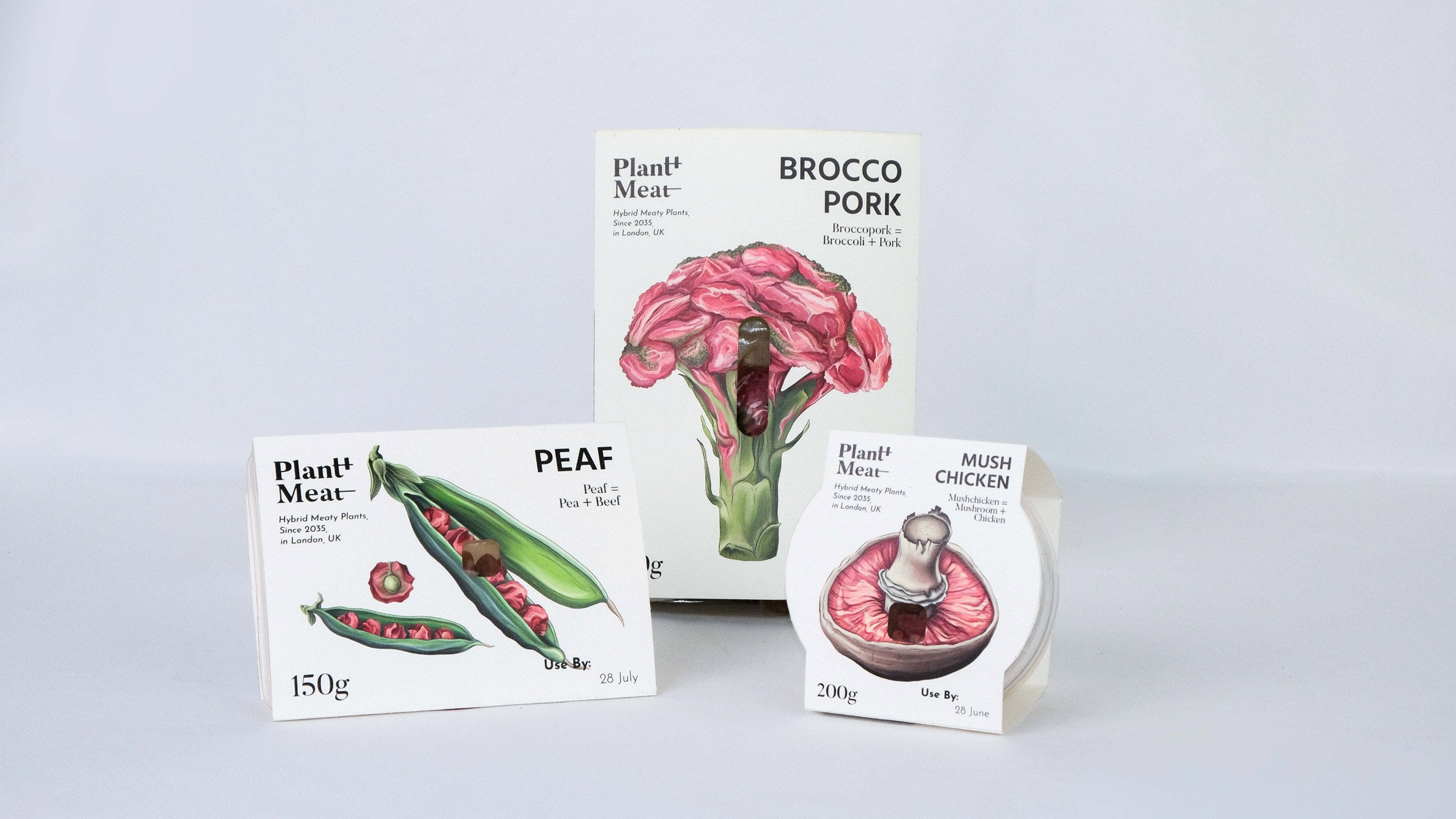 Leyu Li-designed lab-grown meat products