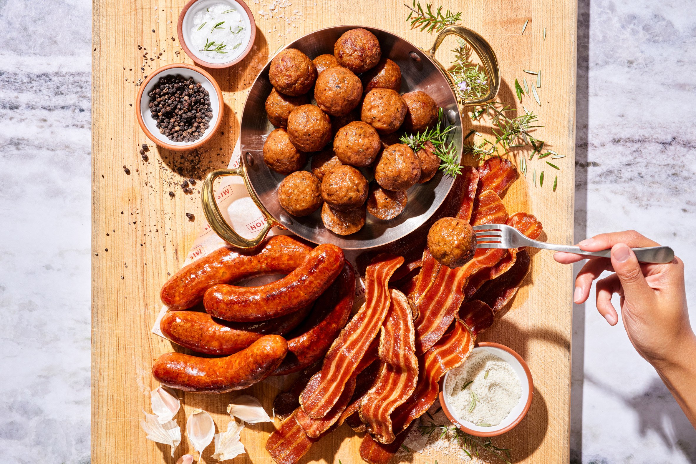 Mission Barns lab-grown pork products