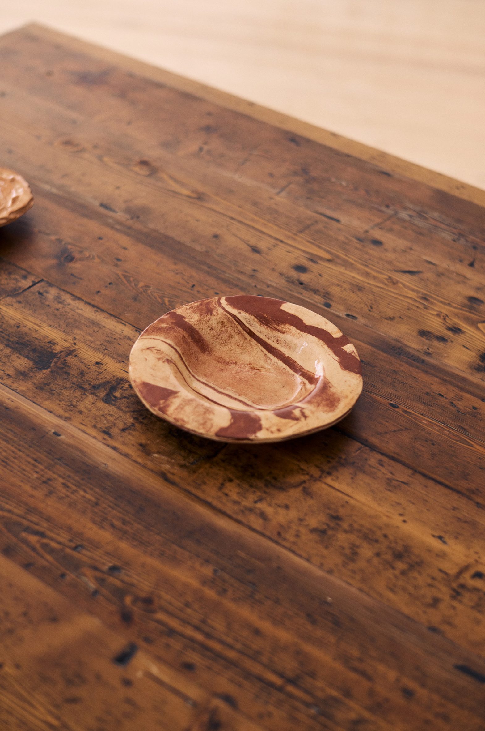 Ceramics on a wooden table