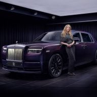 Iris van Herpen next to a Phantom Syntopia