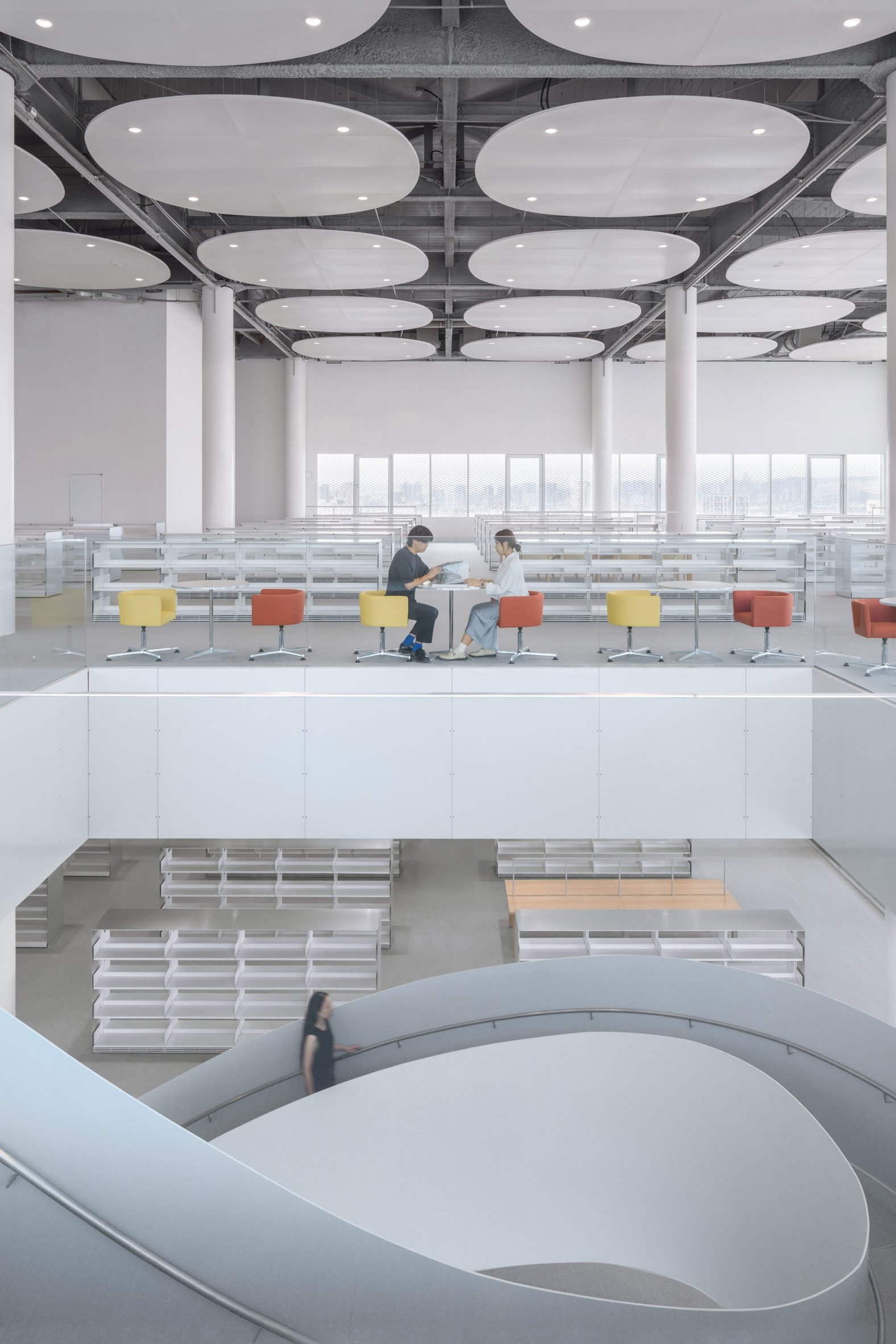 Library interior in Taiwan