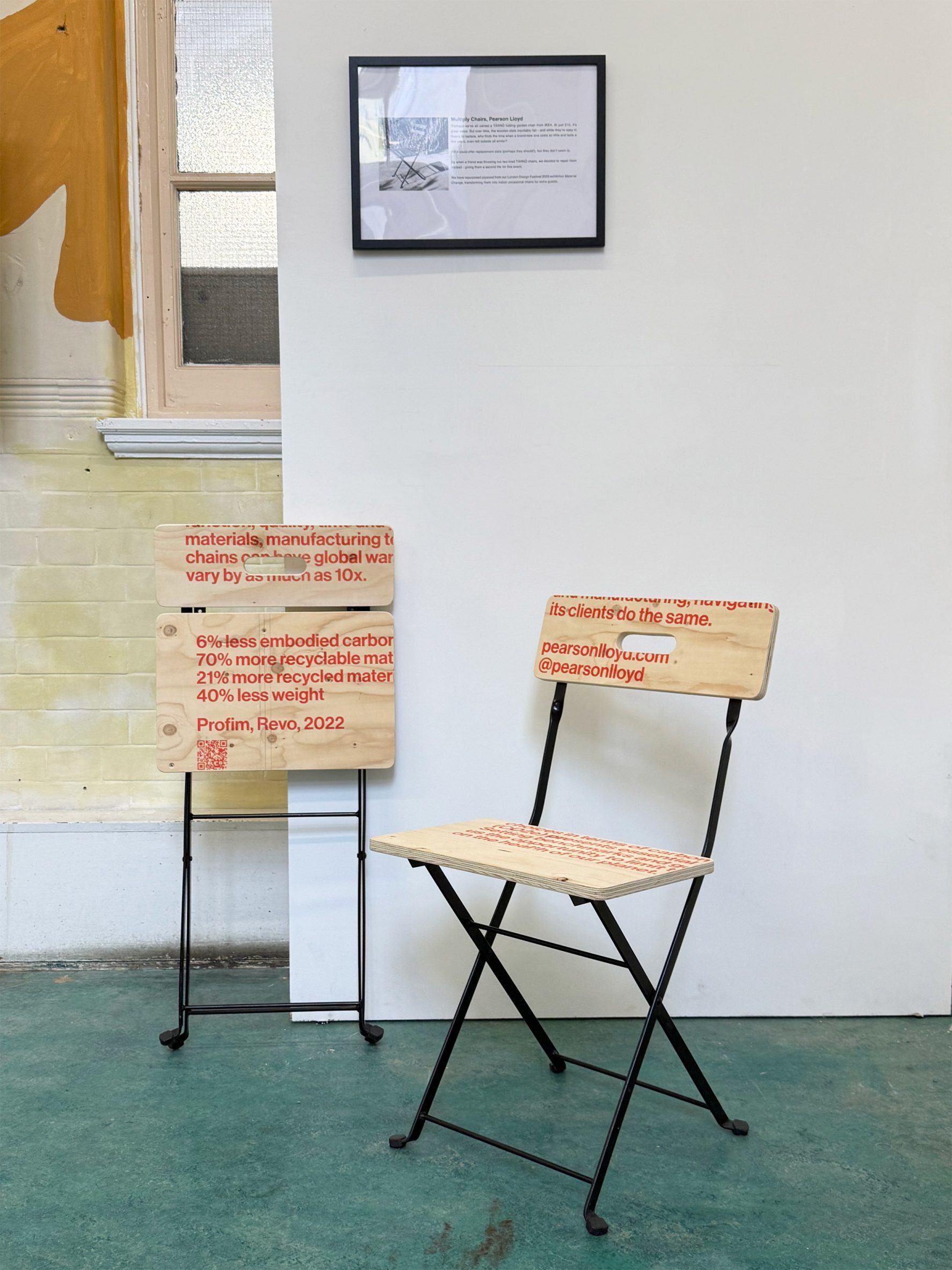 Chairs by Pearson Lloyd at Camden Inspire's 2025 Unbroken exhibition