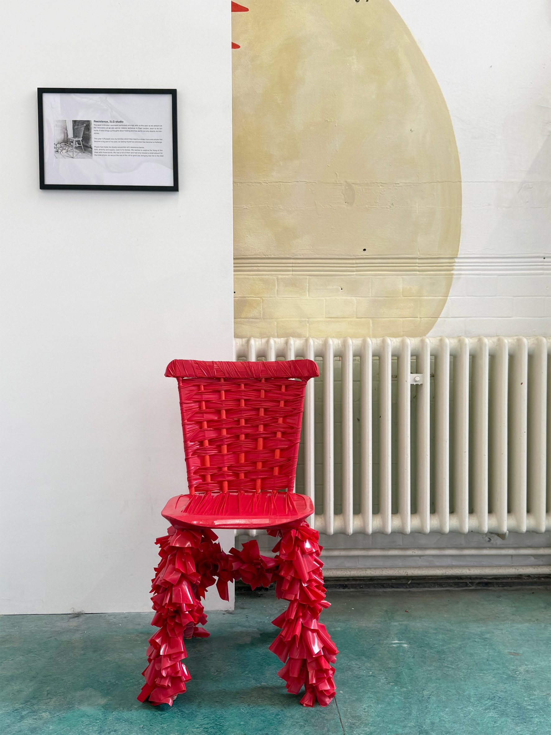 Resistance chair by 2LG Studio at Camden Inspire's 2025 Unbroken exhibition