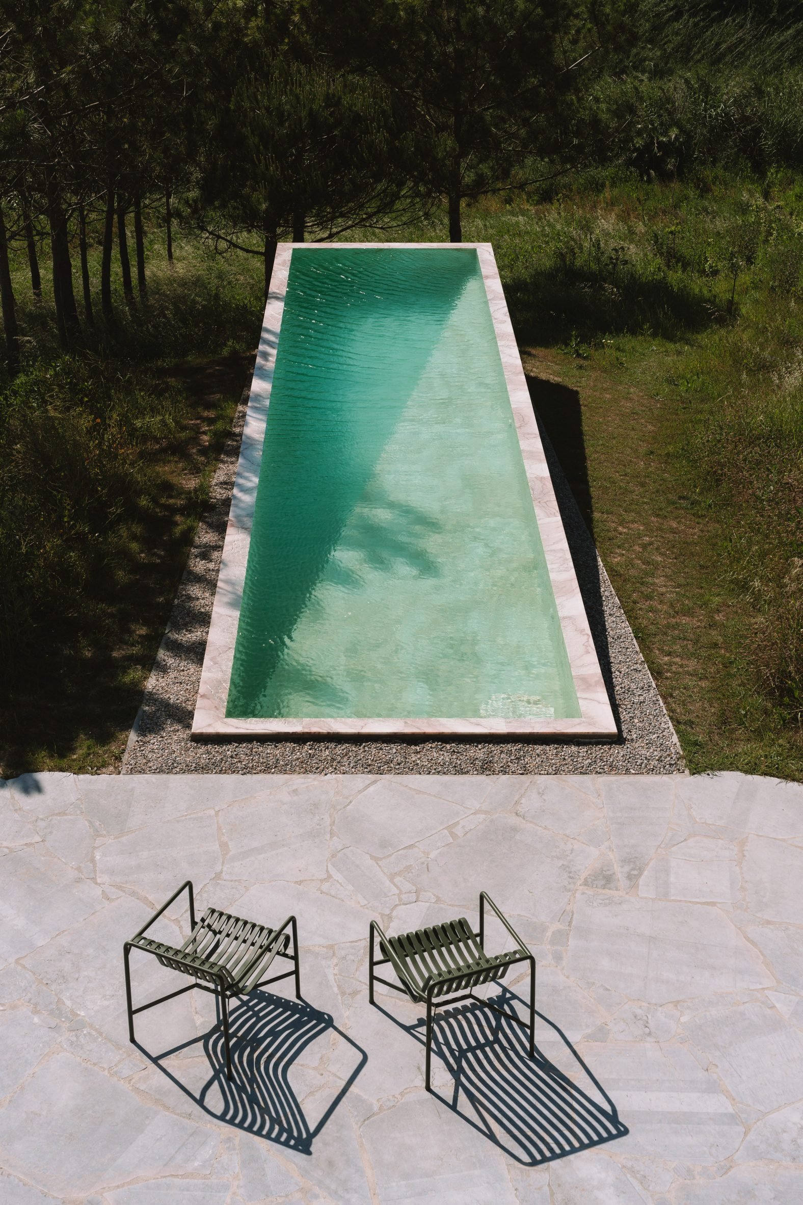 Swimming pool at Portugal holiday home by Extrastudio