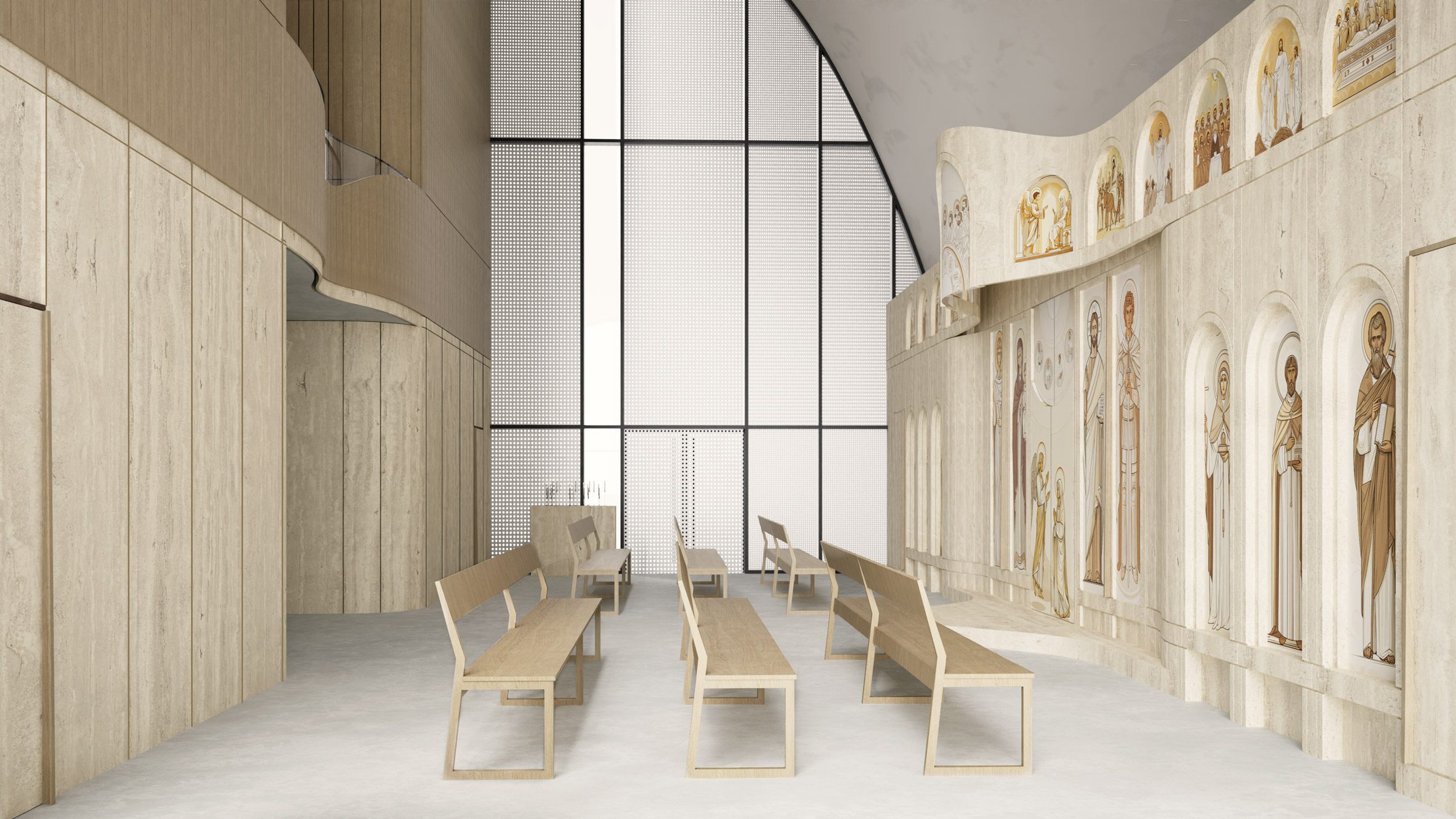 Interior of Ukrainian Greek Catholic church