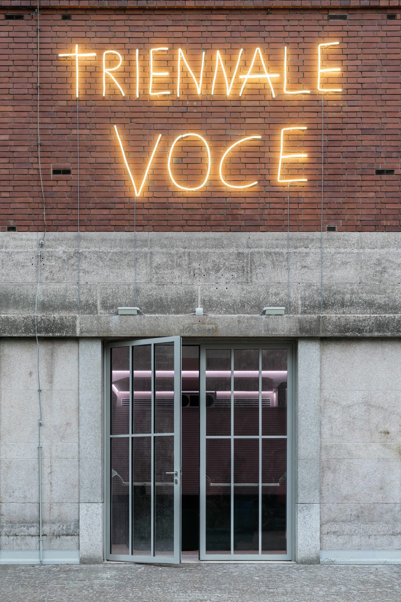 Neon signage by Marcello Maloberti