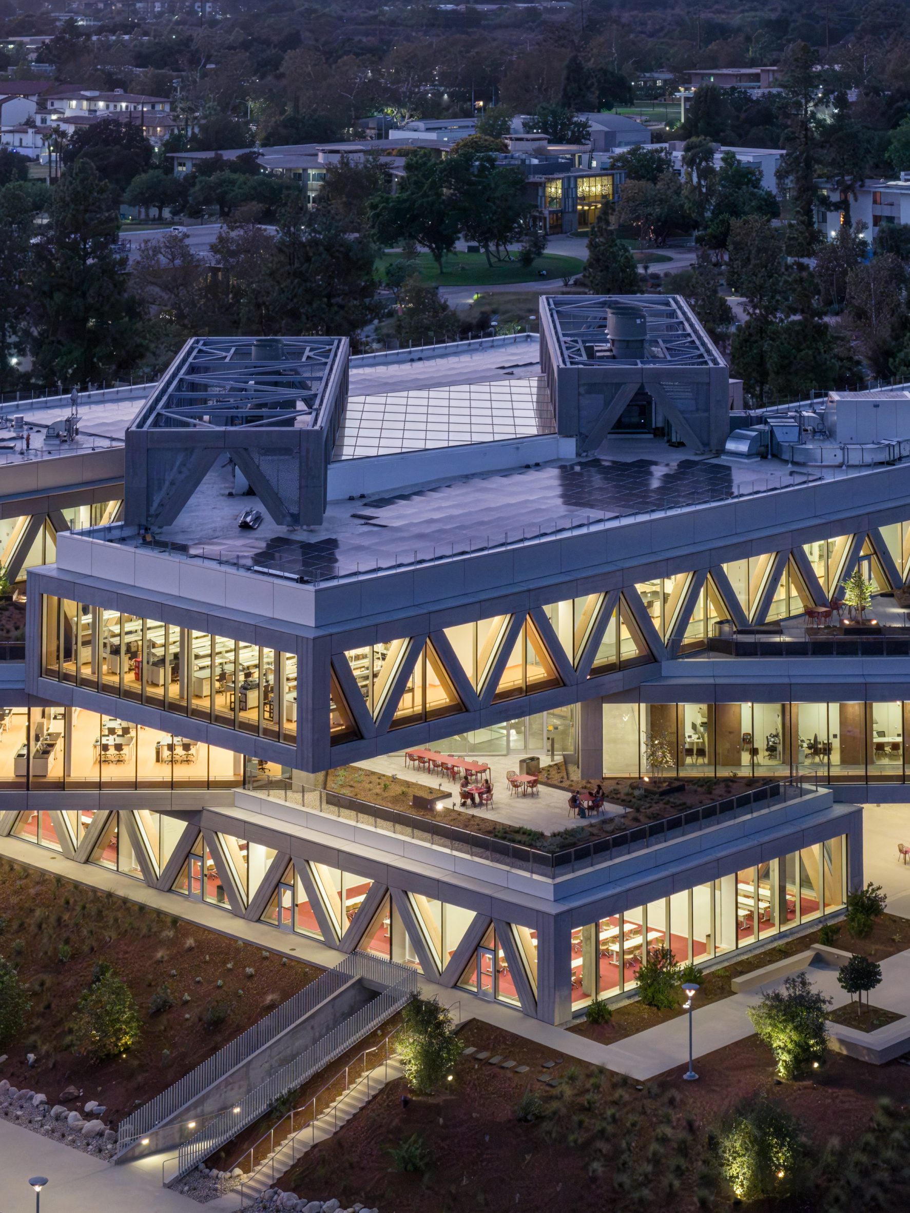 Building made of two volumes by BIG