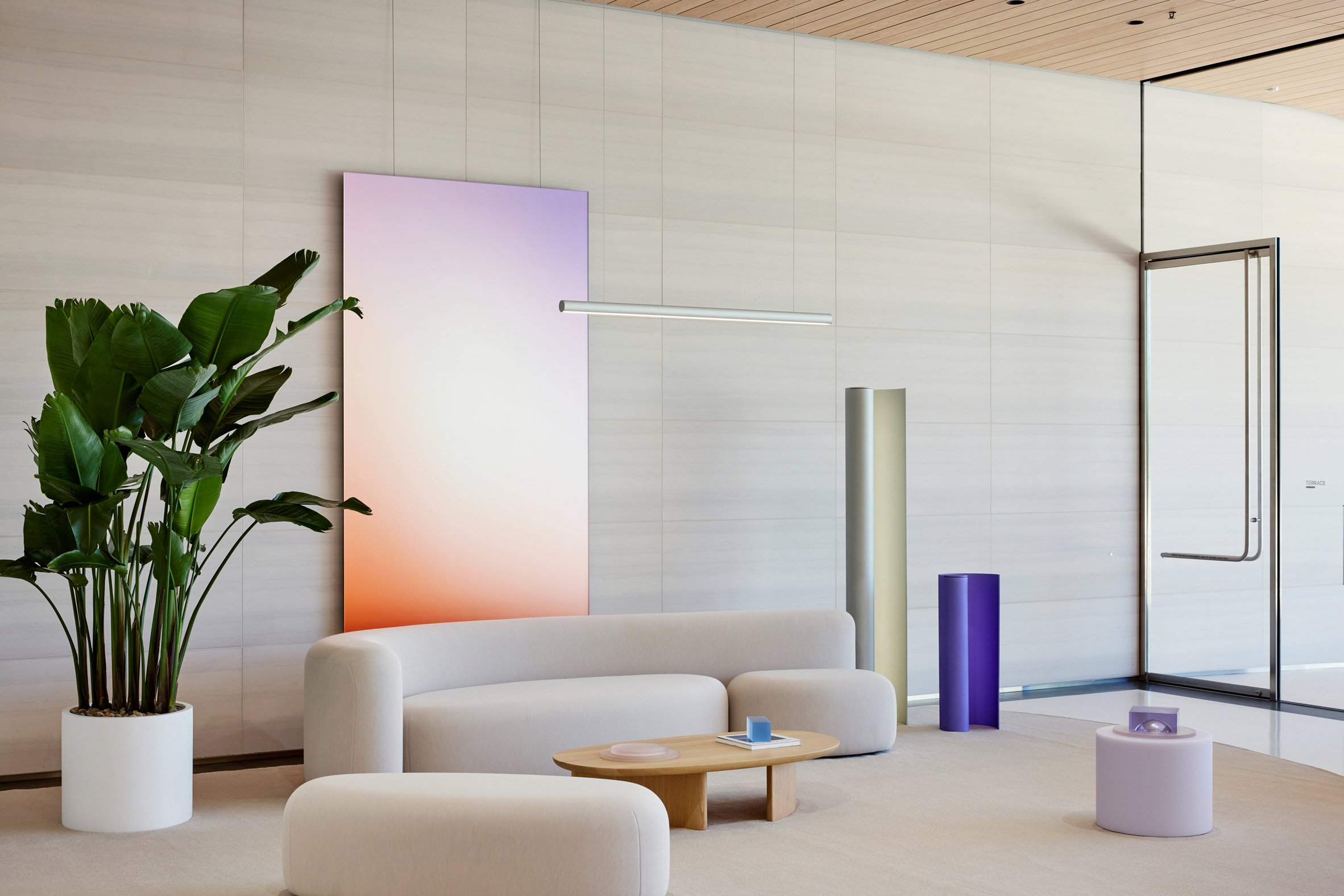 Marcelis designed a seating area